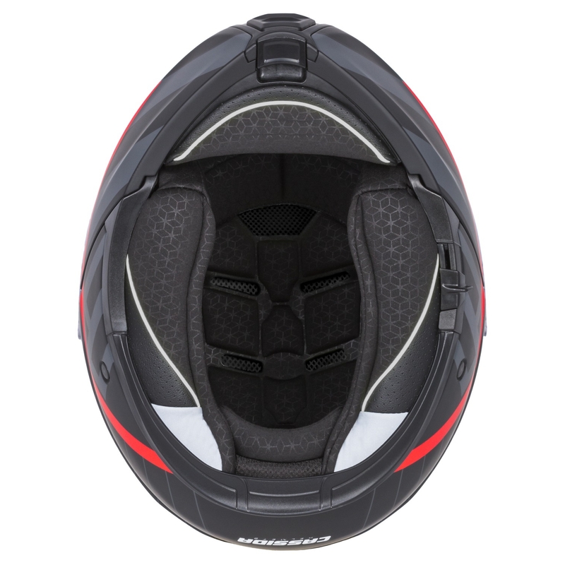 Motociklistička kaciga na preklop Cassida Modulo 2.1 Profile mat crno-sivo-crvena