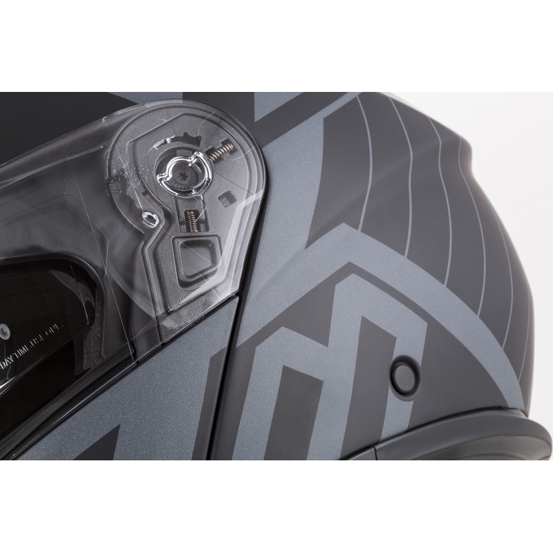 Preklopna motociklistička kaciga Cassida Modulo 2.1 Profile Vision mat crno-siva reflektirajuća