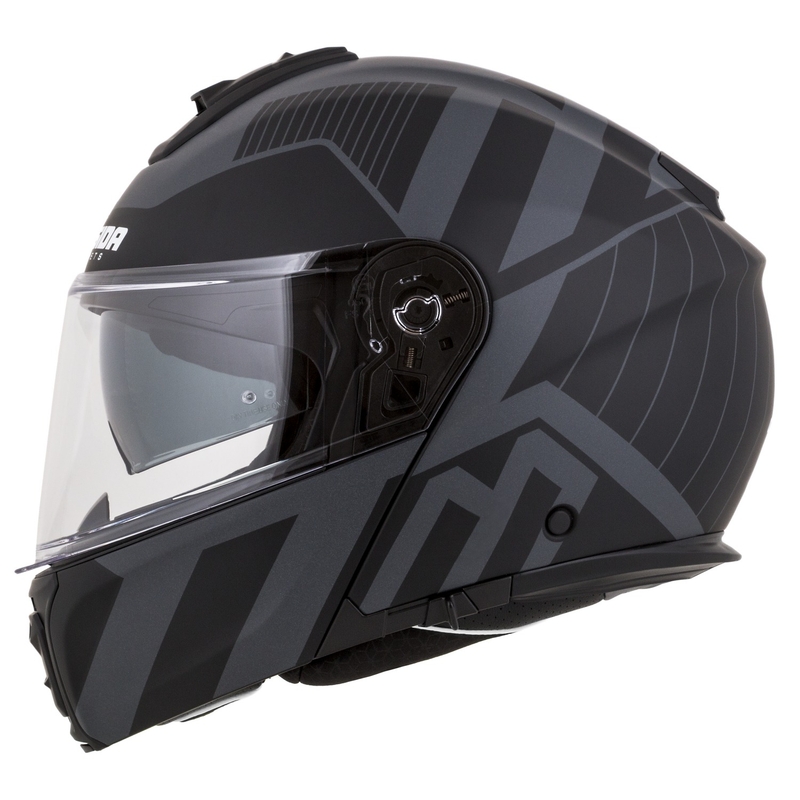Preklopna motociklistička kaciga Cassida Modulo 2.1 Profile Vision mat crno-siva reflektirajuća