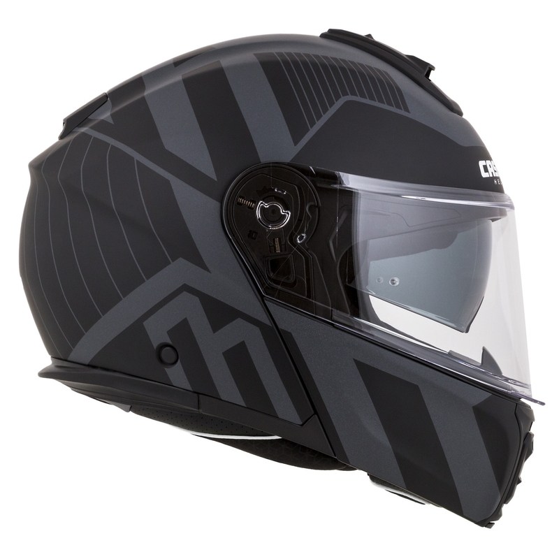 Preklopna motociklistička kaciga Cassida Modulo 2.1 Profile Vision mat crno-siva reflektirajuća