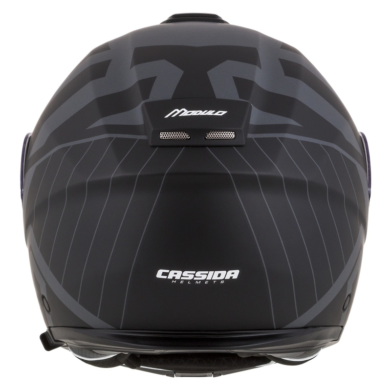 Preklopna motociklistička kaciga Cassida Modulo 2.1 Profile Vision mat crno-siva reflektirajuća