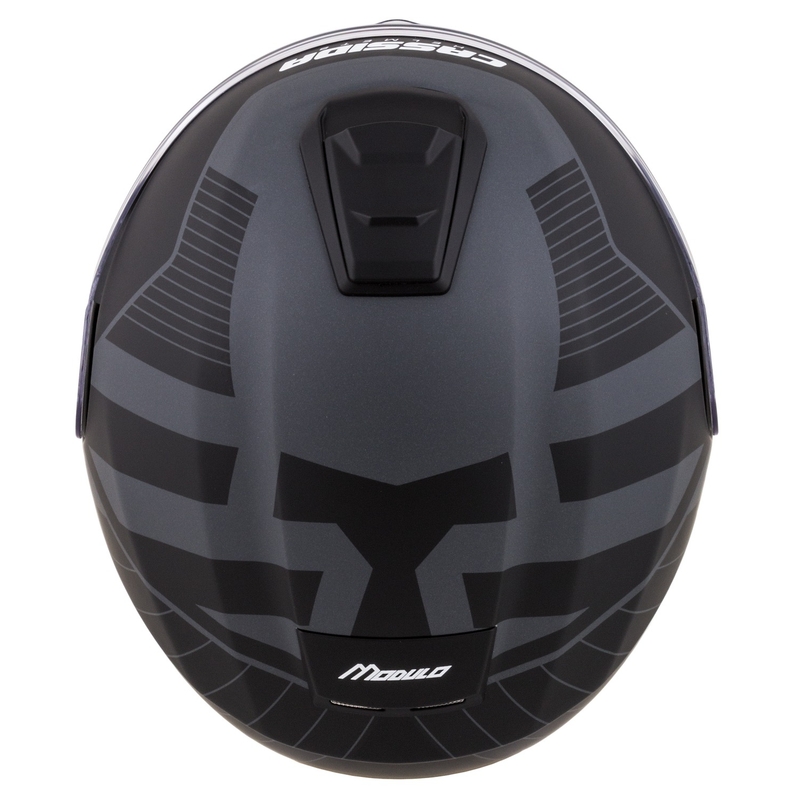 Preklopna motociklistička kaciga Cassida Modulo 2.1 Profile Vision mat crno-siva reflektirajuća