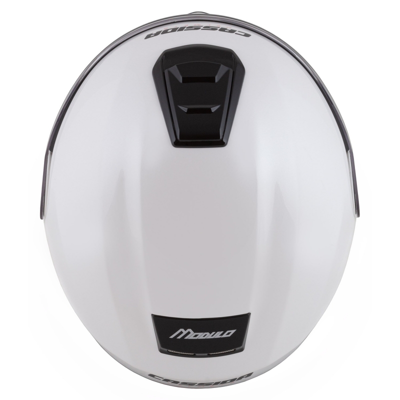 Cassida Modulo 2.1 Compass Flip Up motociklistička kaciga biserno bijela-crna-crvena-srebrna