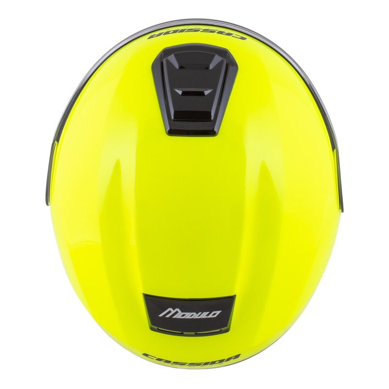 Motociklistička kaciga na preklop Cassida Modulo 2.1 Compass fluo žuto-crna-srebrna-crvena