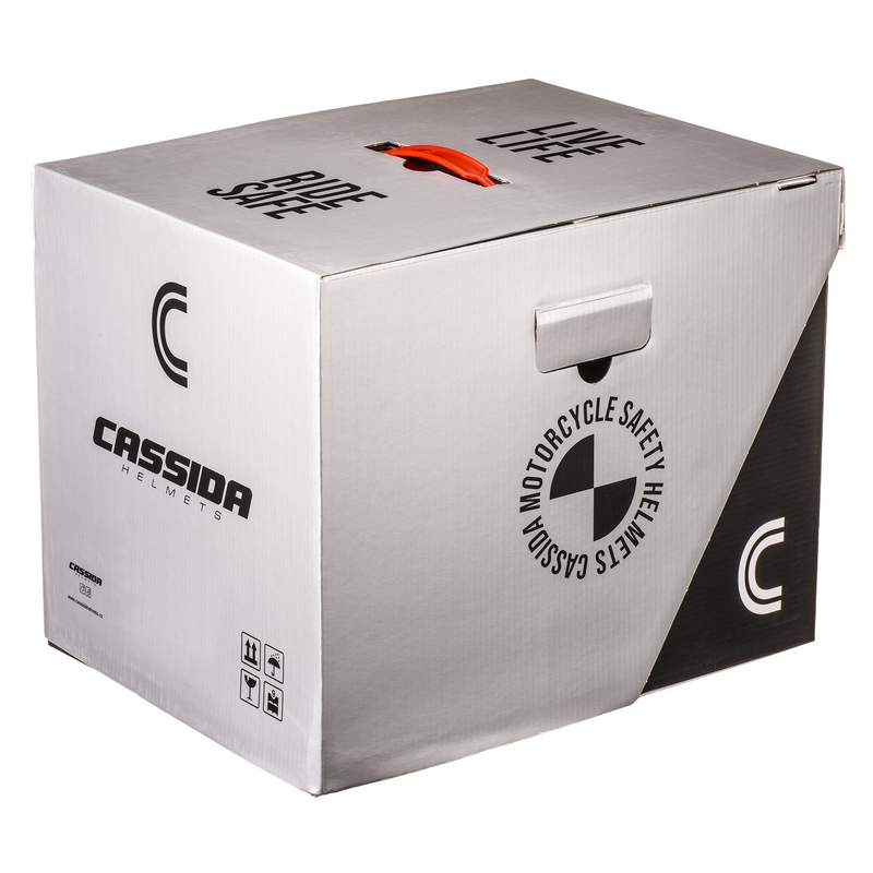 Motociklistička kaciga na preklop Cassida Modulo 2.1 Compass fluo žuto-crna-srebrna-crvena