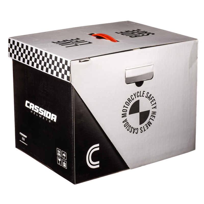 Motociklistička kaciga na preklop Cassida Modulo 2.1 Compass fluo žuto-crna-srebrna-crvena