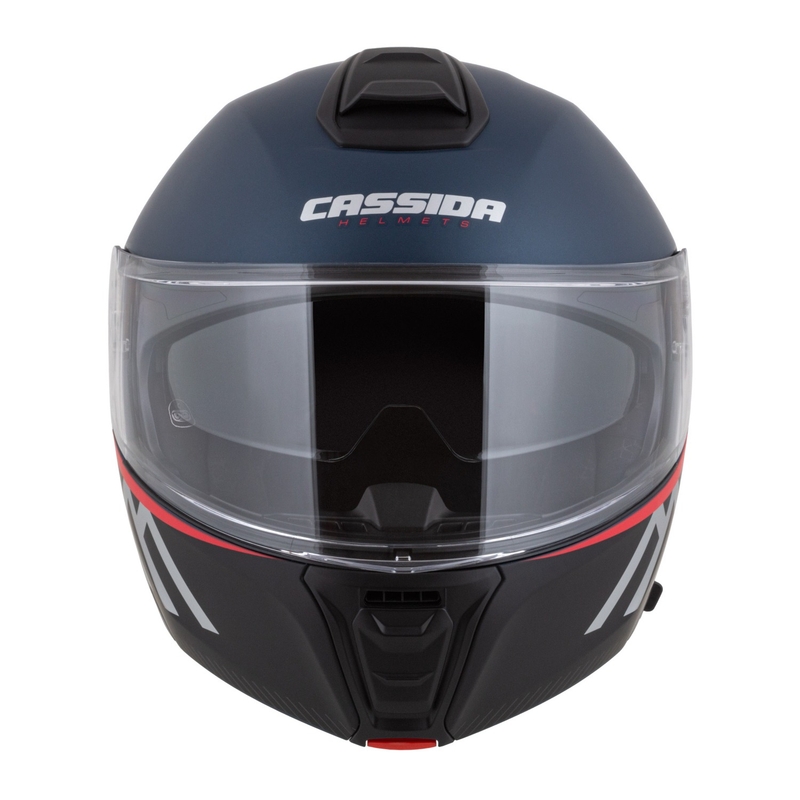 Motociklistička kaciga na preklop Cassida Modulo 2.1 Compass mat plava biserno-crno-crvena