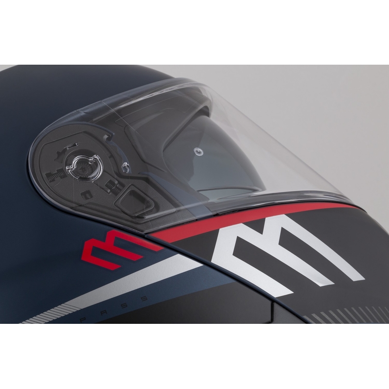 Motociklistička kaciga na preklop Cassida Modulo 2.1 Compass mat plava biserno-crno-crvena