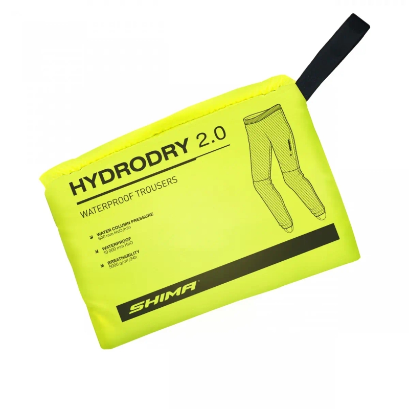 Vodootporne hlače Shima Hydrodry 2.0 crno-fluo žute