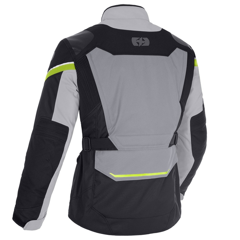 Oxford Montreal 4.0 DRY2DRY™ crno-siva-fluo žuta motociklistička jakna