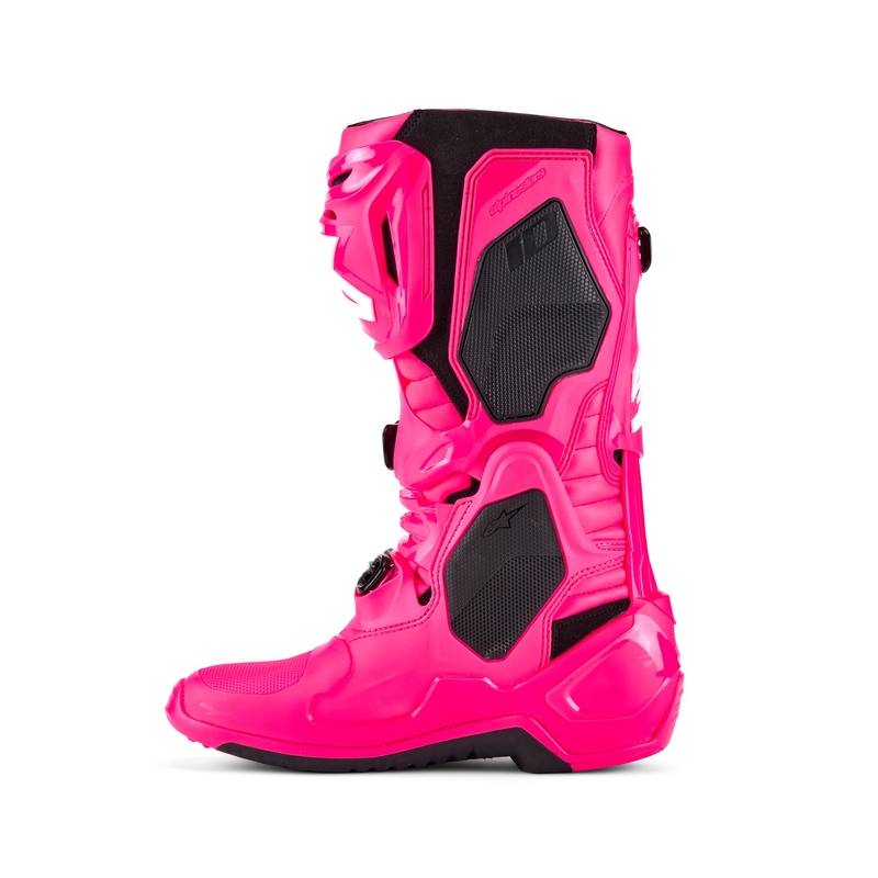 Alpinestars Tech 10 motociklističke čizme ružičasto-crno-bijele