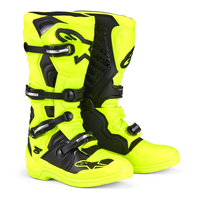 Alpinestars Tech 5 motociklističke čizme fluo žuto-crne