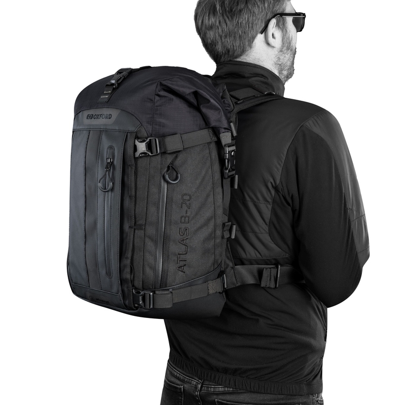 Motociklistička torba Oxford Atlas B-20 Advanced Backpack 20 l crna