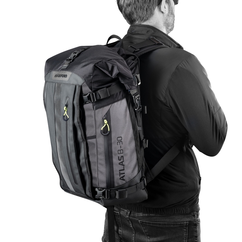 Motociklistička torba Oxford Atlas B-30 Advanced Backpack 30 l crna
