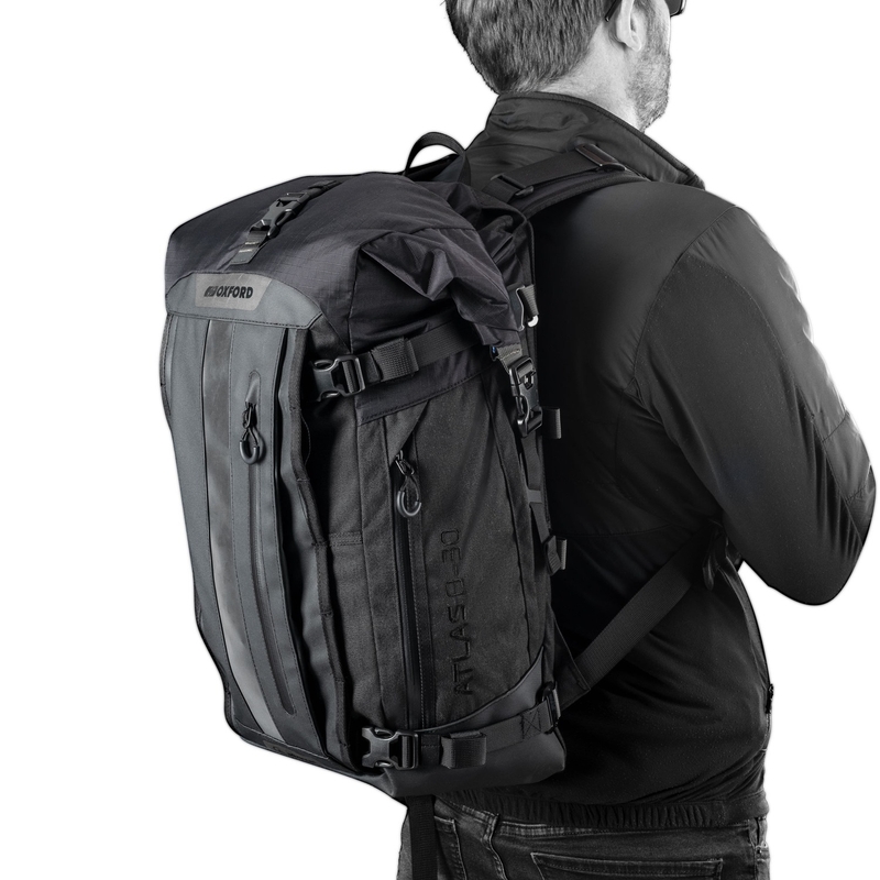 Motociklistička torba Oxford Atlas B-30 Advanced Backpack 30 l siva
