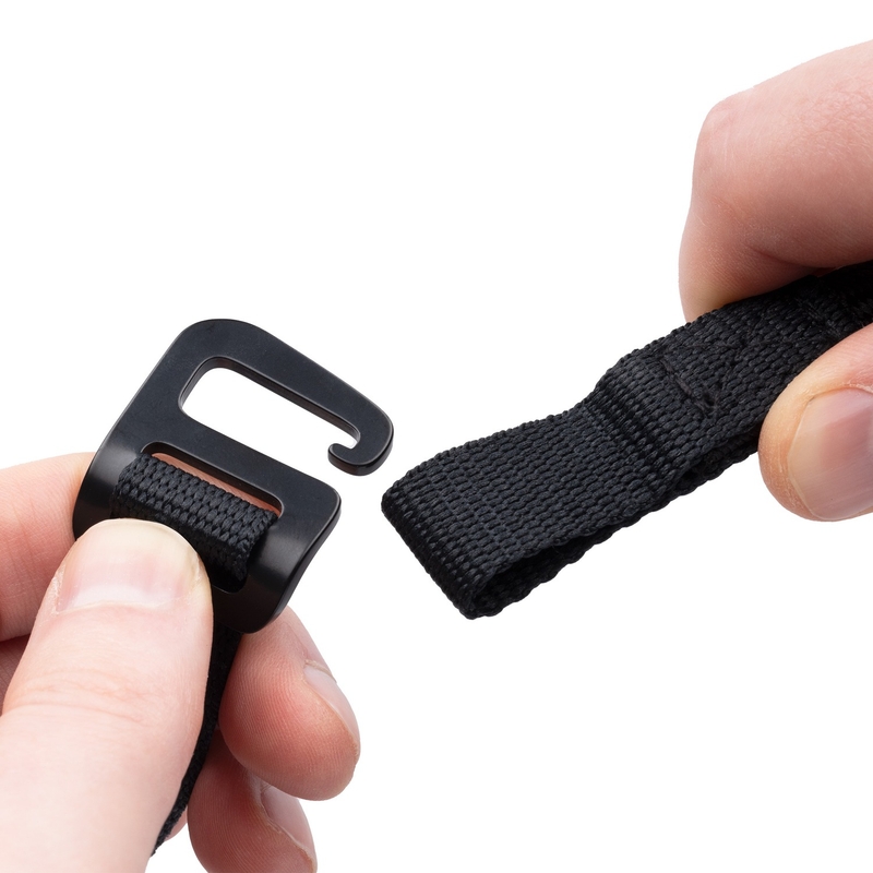 Trake za prtljagu Oxford Atlas G-Hook 2 kom crne 17 mm x 2 m