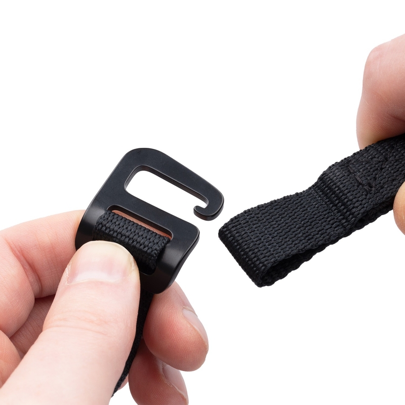 Trake za prtljagu Oxford Atlas G-Hook 2 kom crne 17 mm x 1,2 m