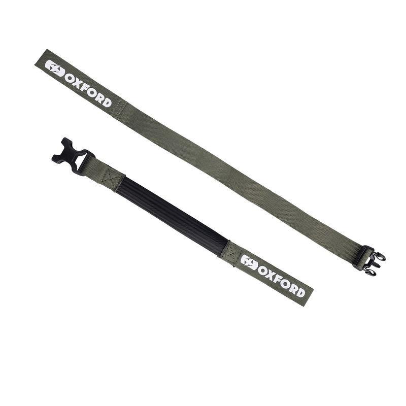 Vezice za prtljagu Oxford Atlas B-Clip 2 kom zelene 26 mm x 1,2 m