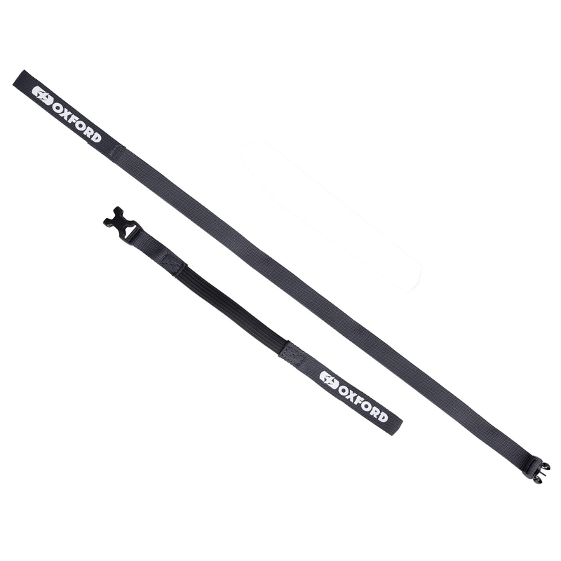 Vezice za prtljagu Oxford Atlas B-Clip 2 kom sive 17 mm x 2 m