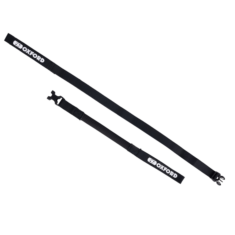 Trake za prtljagu Oxford Atlas B-Clip 2 kom crne 17 mm x 1,2 m