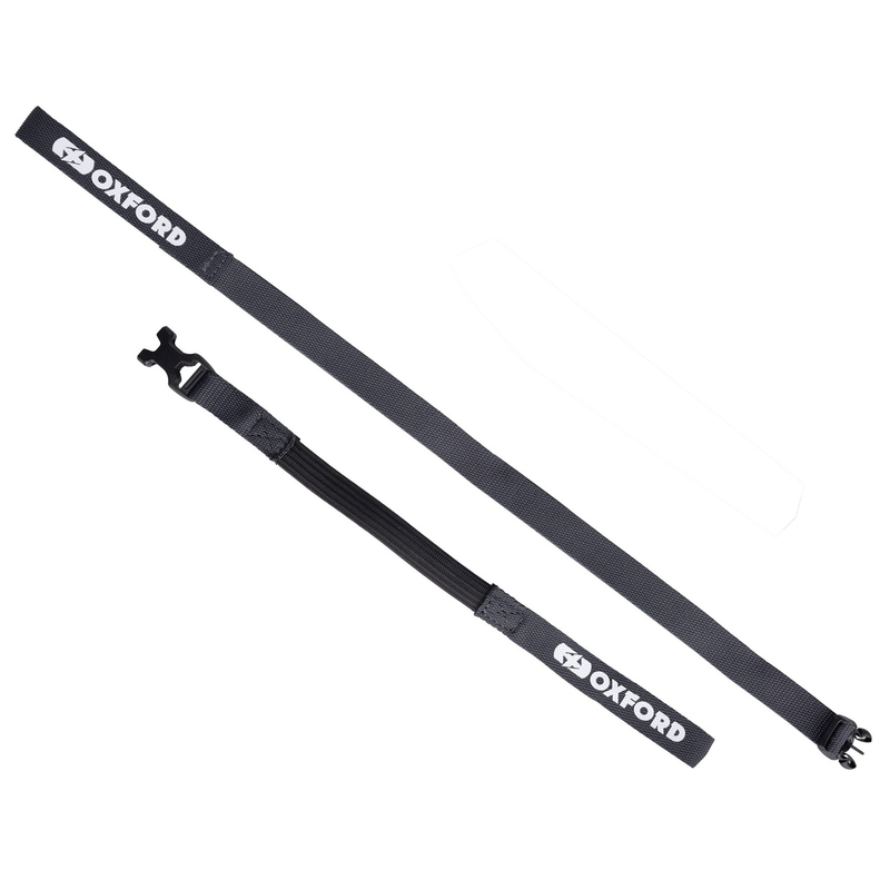 Vezice za prtljagu Oxford Atlas B-Clip 2 kom sive 17 mm x 1,2 m