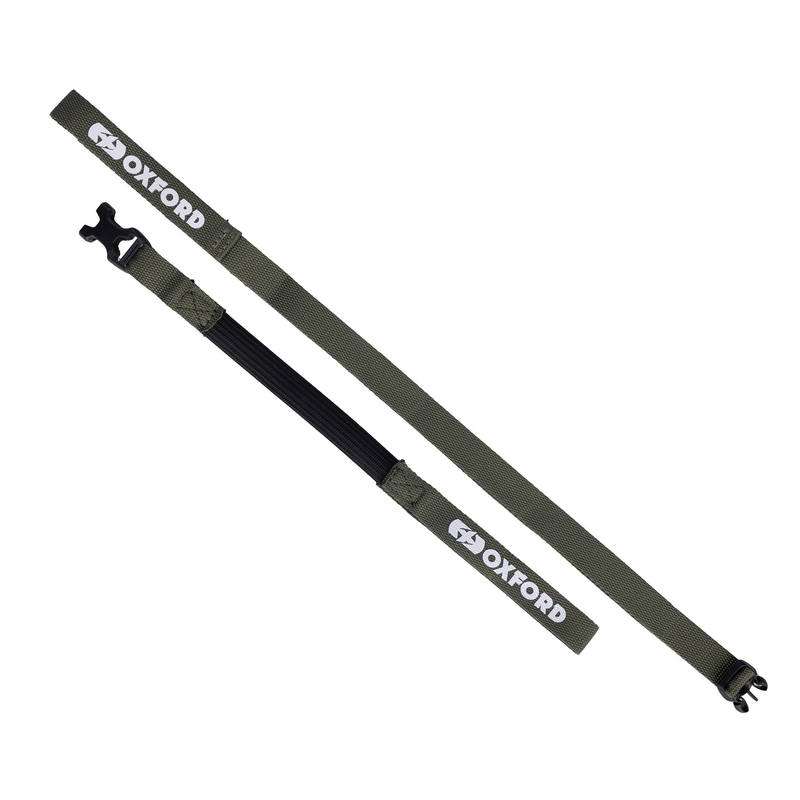 Vezice za prtljagu Oxford Atlas B-Clip 2 kom zelene 17 mm x 1,2 m