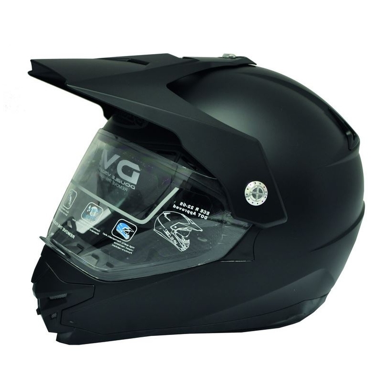 Enduro kaciga sa vizirom za sunce Ozone MXT-01 crno-mat
