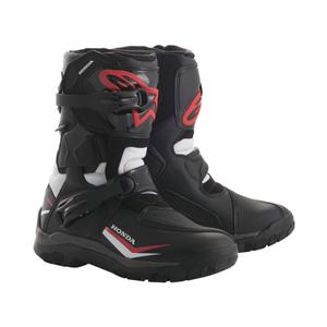 Kolekcija motociklističkih čizama Alpinestars Belize Drystar Honda crno-bijelo-crvena