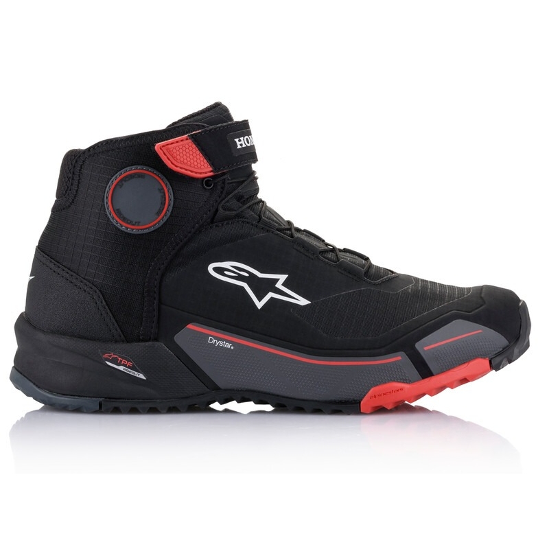 Motorističke čizme Alpinestars CR-X Drystar Honda Collection crno-crveno-sive