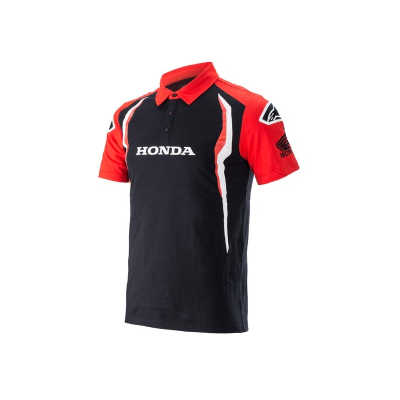 Polo majica Alpinestars Honda crveno-crna