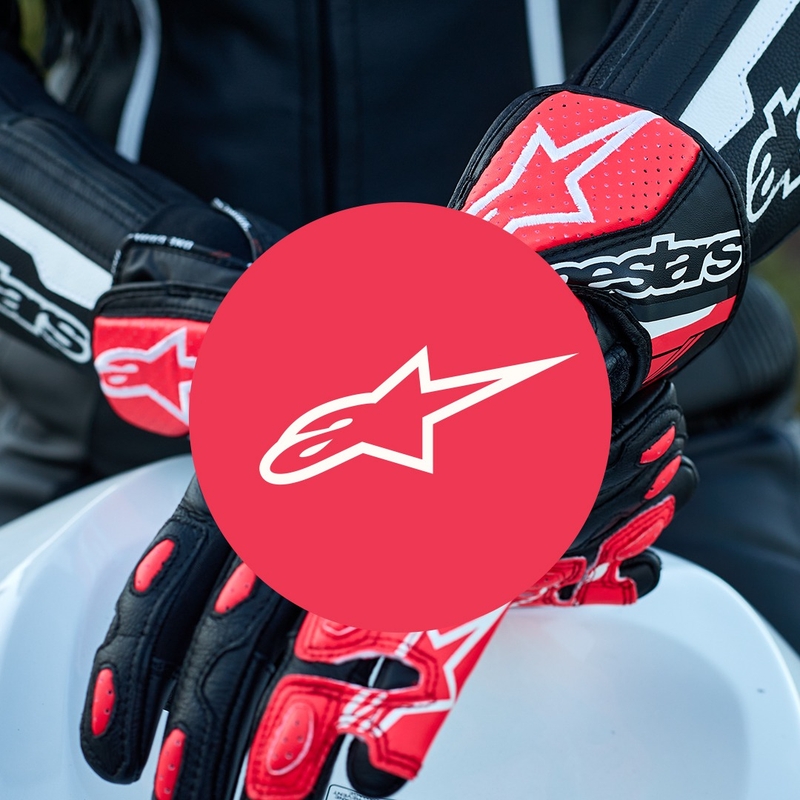 Ženske motorističke rukavice Alpinestars SP-8 crno-bijele