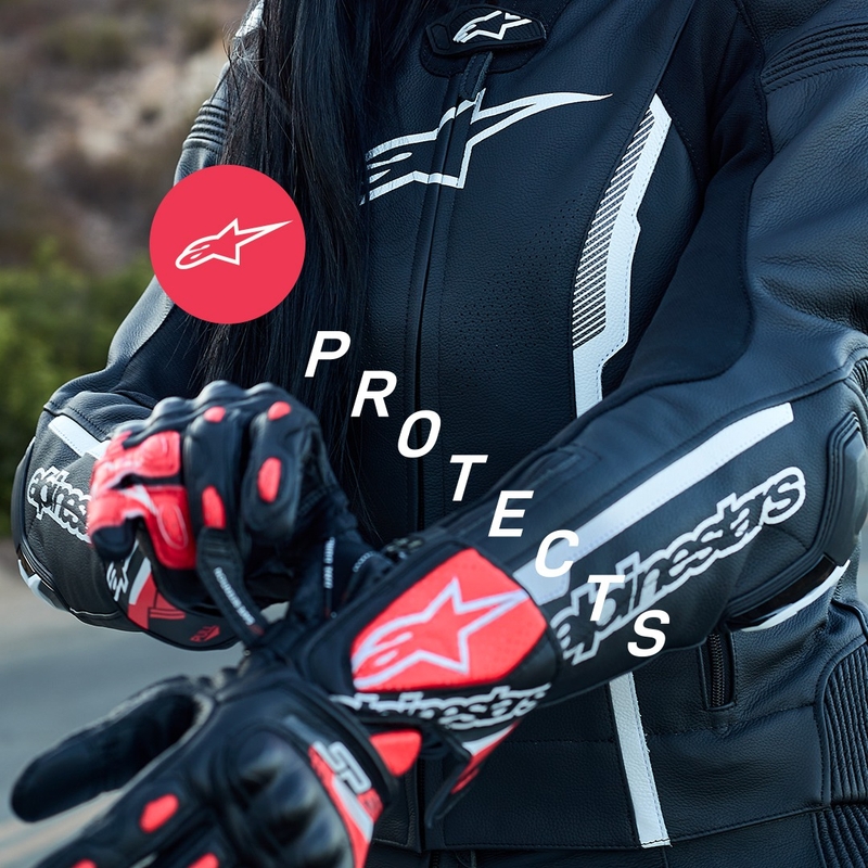 Ženske motorističke rukavice Alpinestars SP-8 crno-bijele