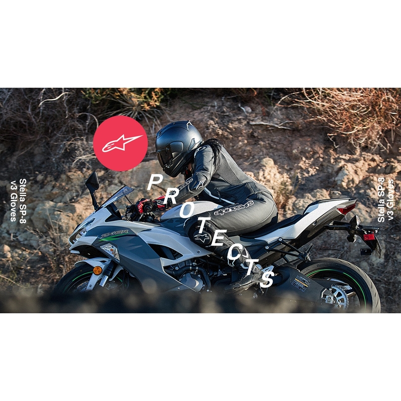 Ženske motorističke rukavice Alpinestars SP-8 crno-bijele