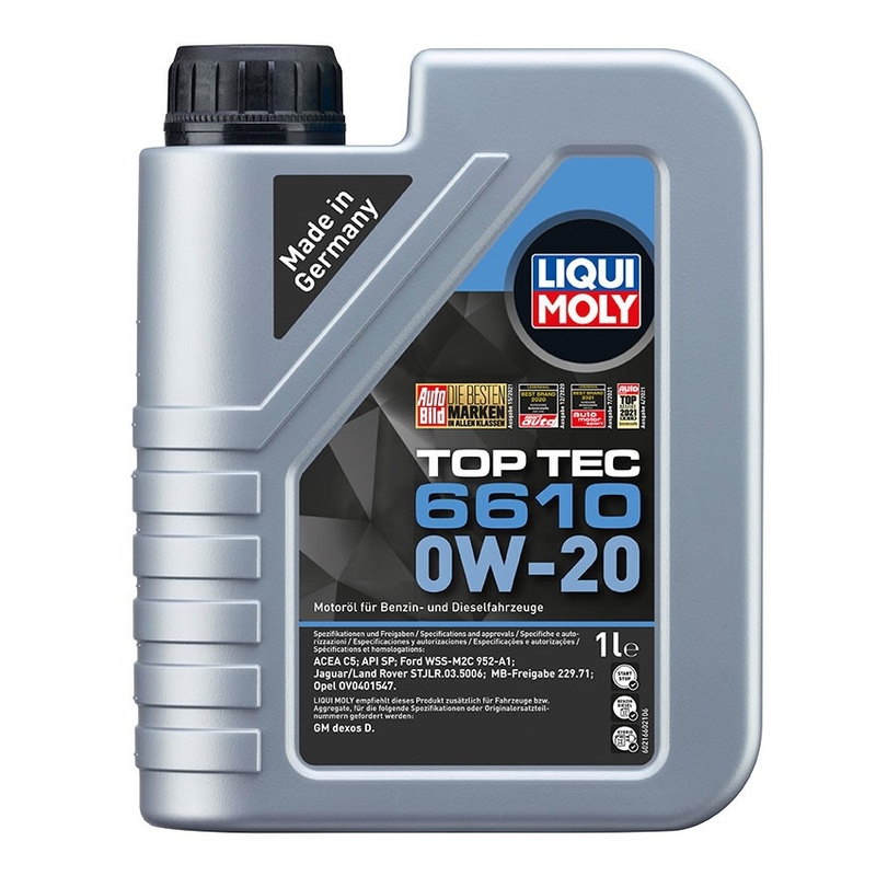Sintetičko motorno ulje LIQUI MOLY Top Tec 6610 0W-20 1 l