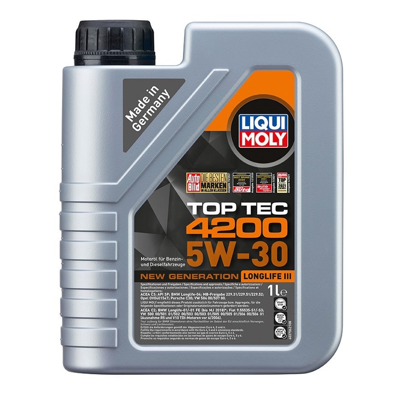 Sintetičko motorno ulje LIQUI MOLY Top Tec 4200 5W-30 Nova generacija 1 l