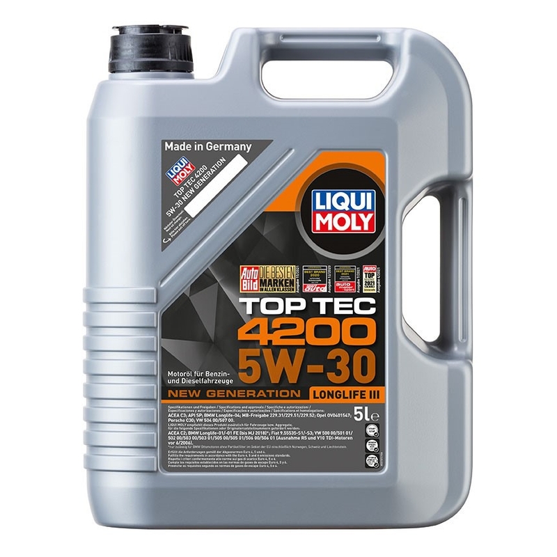 Sintetičko motorno ulje LIQUI MOLY Top Tec 4200 5W-30 Nova generacija 5 l rasprodaja