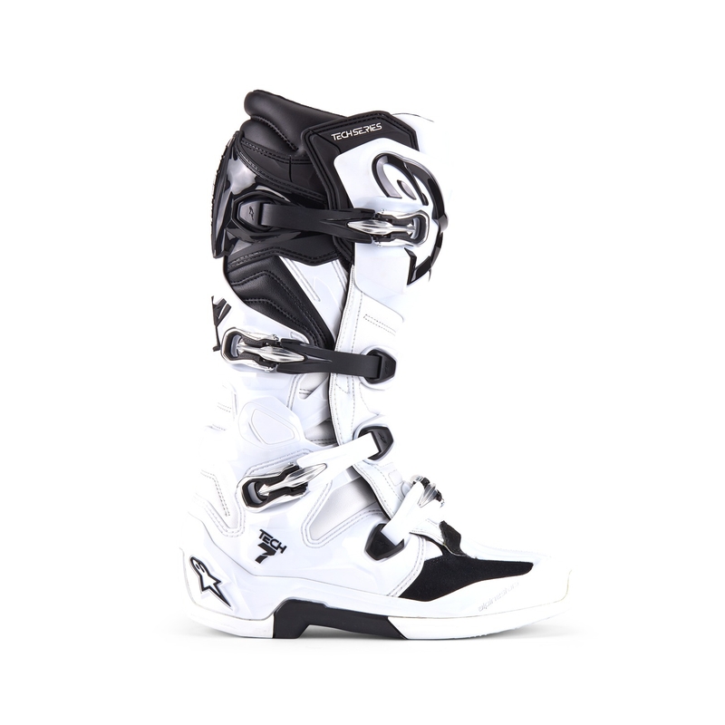 Alpinestars Tech 7 motociklističke čizme bijelo-crne