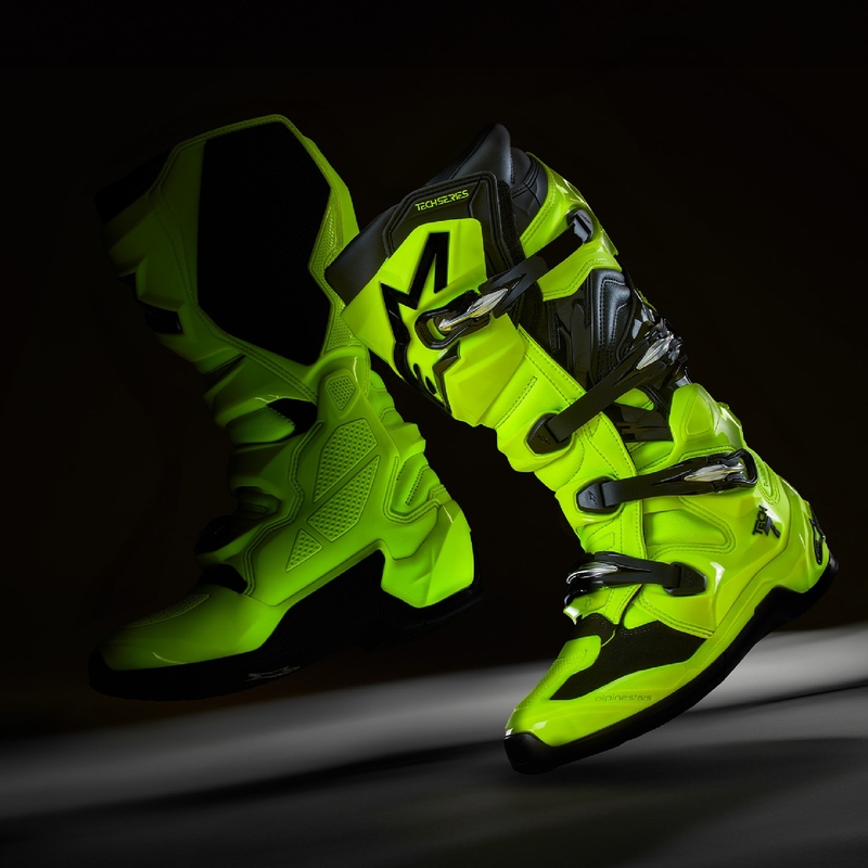 Alpinestars Tech 7 motociklističke čizme fluo žuto-crne