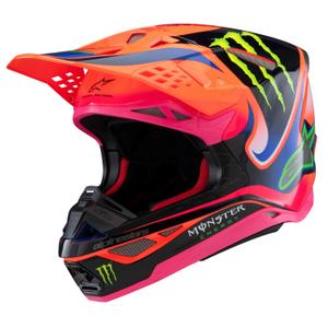 Alpinestars Supertech S-M10 Edition HAIDEN DEEGAN Motocross kaciga Fluo Orange-Purple-Pink-Green 2025