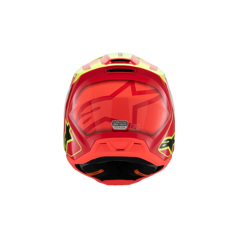 Alpinestars S-M3 FRAY dječja motocross kaciga crveno-fluo žuto-crna