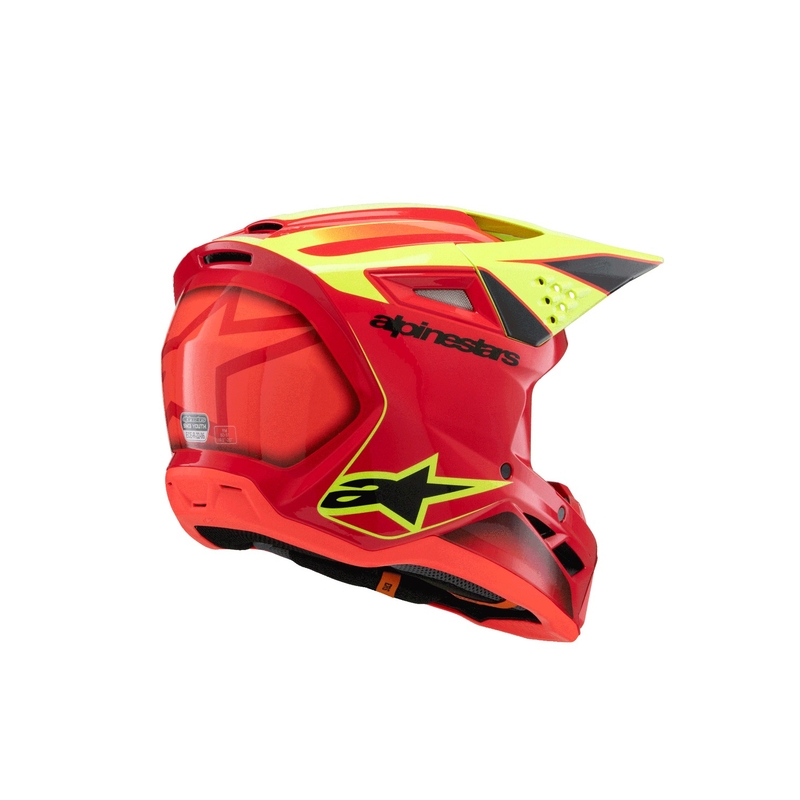 Alpinestars S-M3 FRAY dječja motocross kaciga crveno-fluo žuto-crna