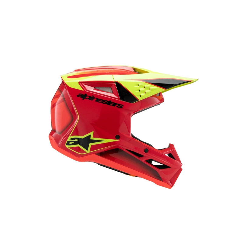 Alpinestars S-M3 FRAY dječja motocross kaciga crveno-fluo žuto-crna
