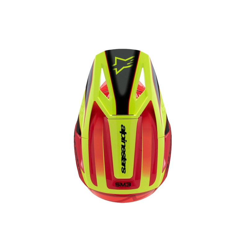 Alpinestars S-M3 FRAY dječja motocross kaciga crveno-fluo žuto-crna