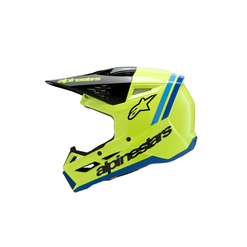Alpinestars S-M3 RADIUM dječja motocross kaciga fluo žuto-crno-plava