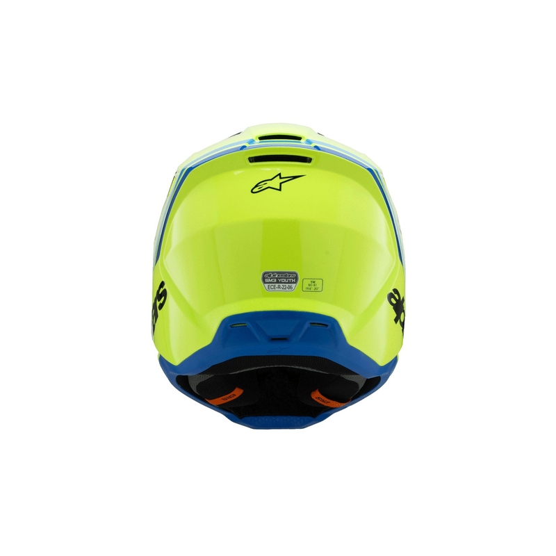 Alpinestars S-M3 RADIUM dječja motocross kaciga fluo žuto-crno-plava