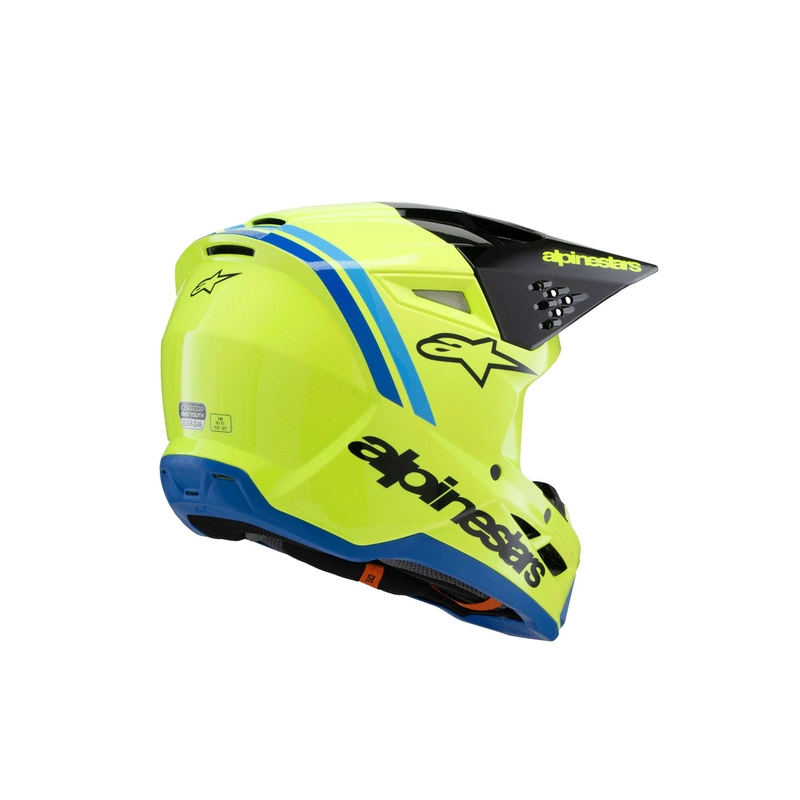 Alpinestars S-M3 RADIUM dječja motocross kaciga fluo žuto-crno-plava