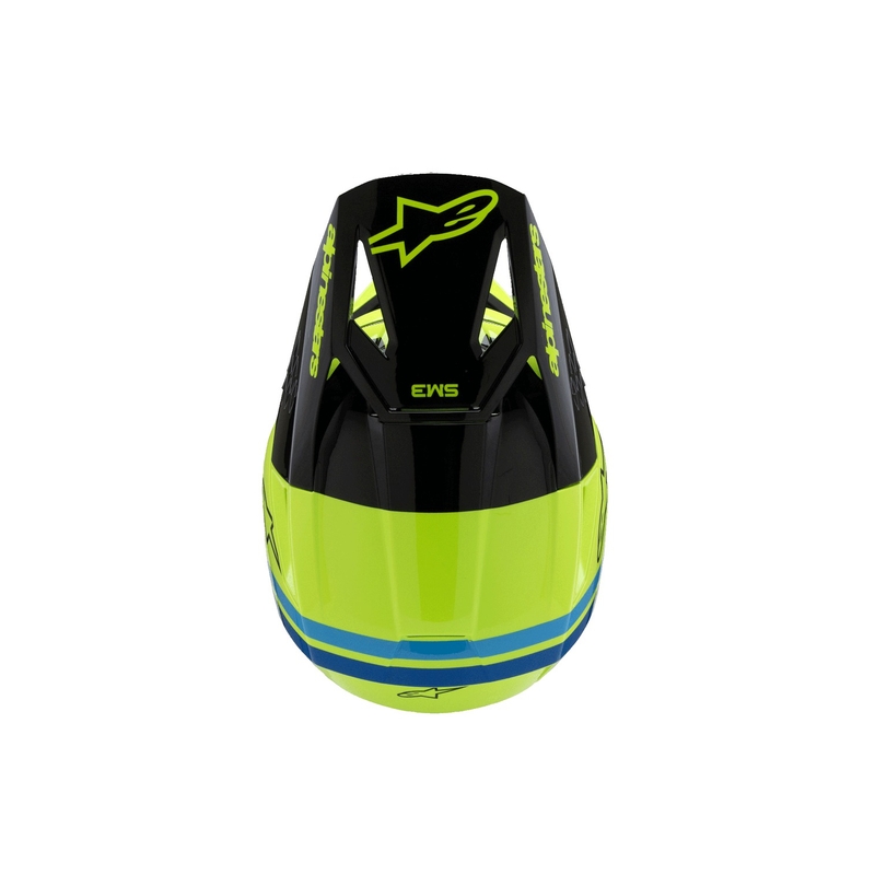 Alpinestars S-M3 RADIUM dječja motocross kaciga fluo žuto-crno-plava