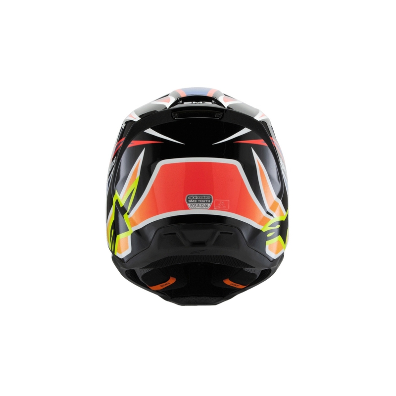 Alpinestars S-M3 WURX dječja motocross kaciga crno-fluo žuto-plavo-crvena