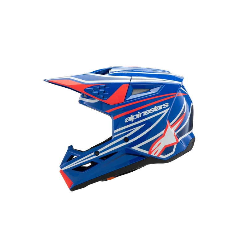 Alpinestars S-M3 WURX dječja motocross kaciga plavo-crveno-bijelo-crna