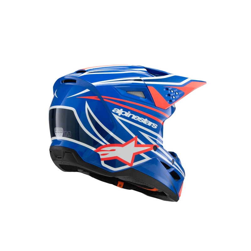 Alpinestars S-M3 WURX dječja motocross kaciga plavo-crveno-bijelo-crna